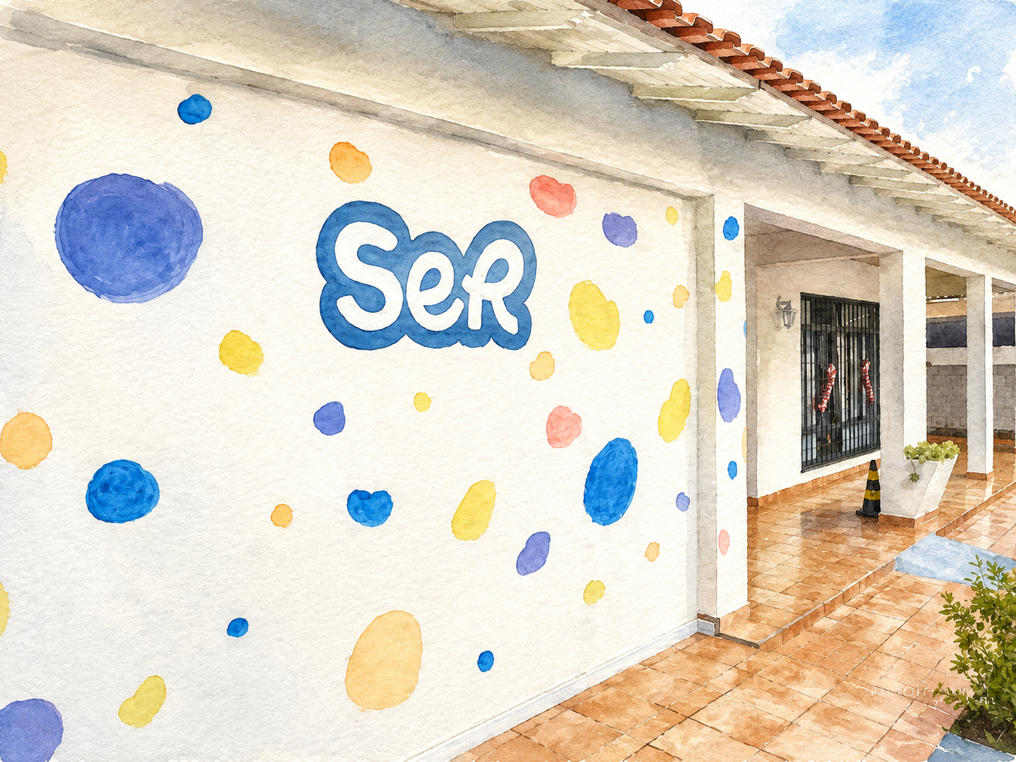 Criança concentrada em uma atividade pedagógica